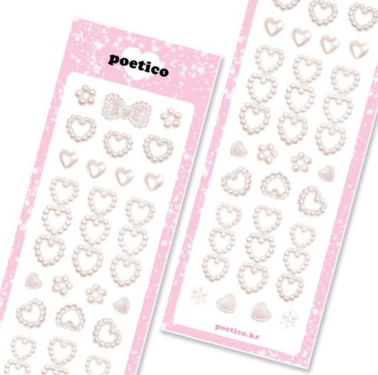 Heart Ring Pearl (Cream)